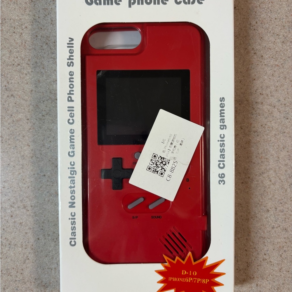 Red Nostalgic Game Phone Case with Classic Design